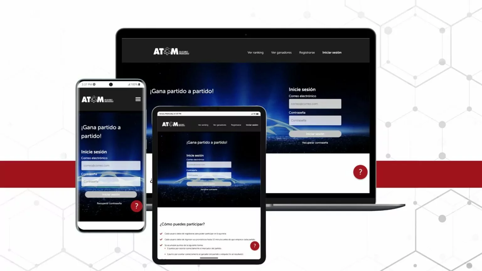 Atom Soluciones | Quiniela Features