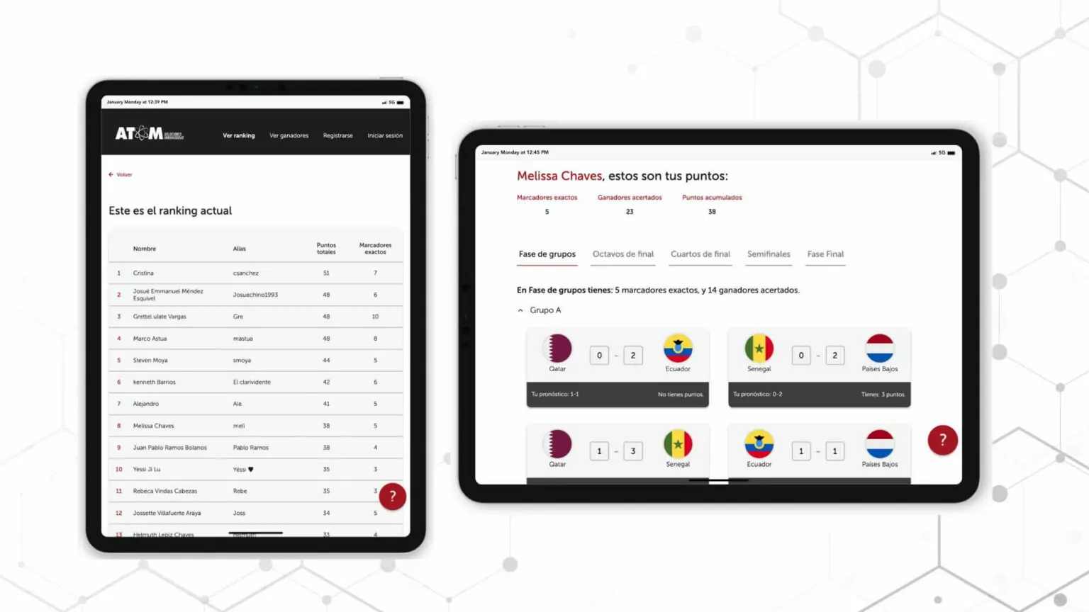 Atom Soluciones | Características de la quiniela empresarial